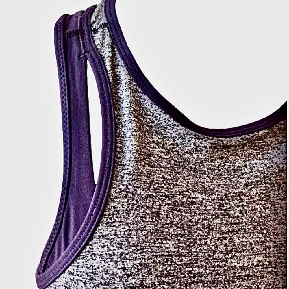 Lululemon Tank Top Heathered Purple Style Name Inspirational Color is Grape